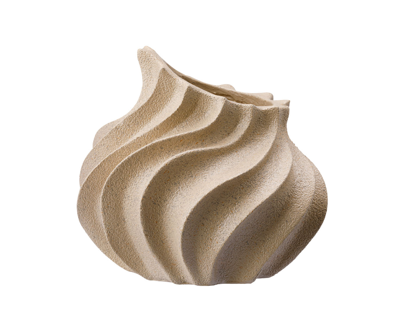 Vaso Cer&ecirc;mico Chamas Bege - image 1