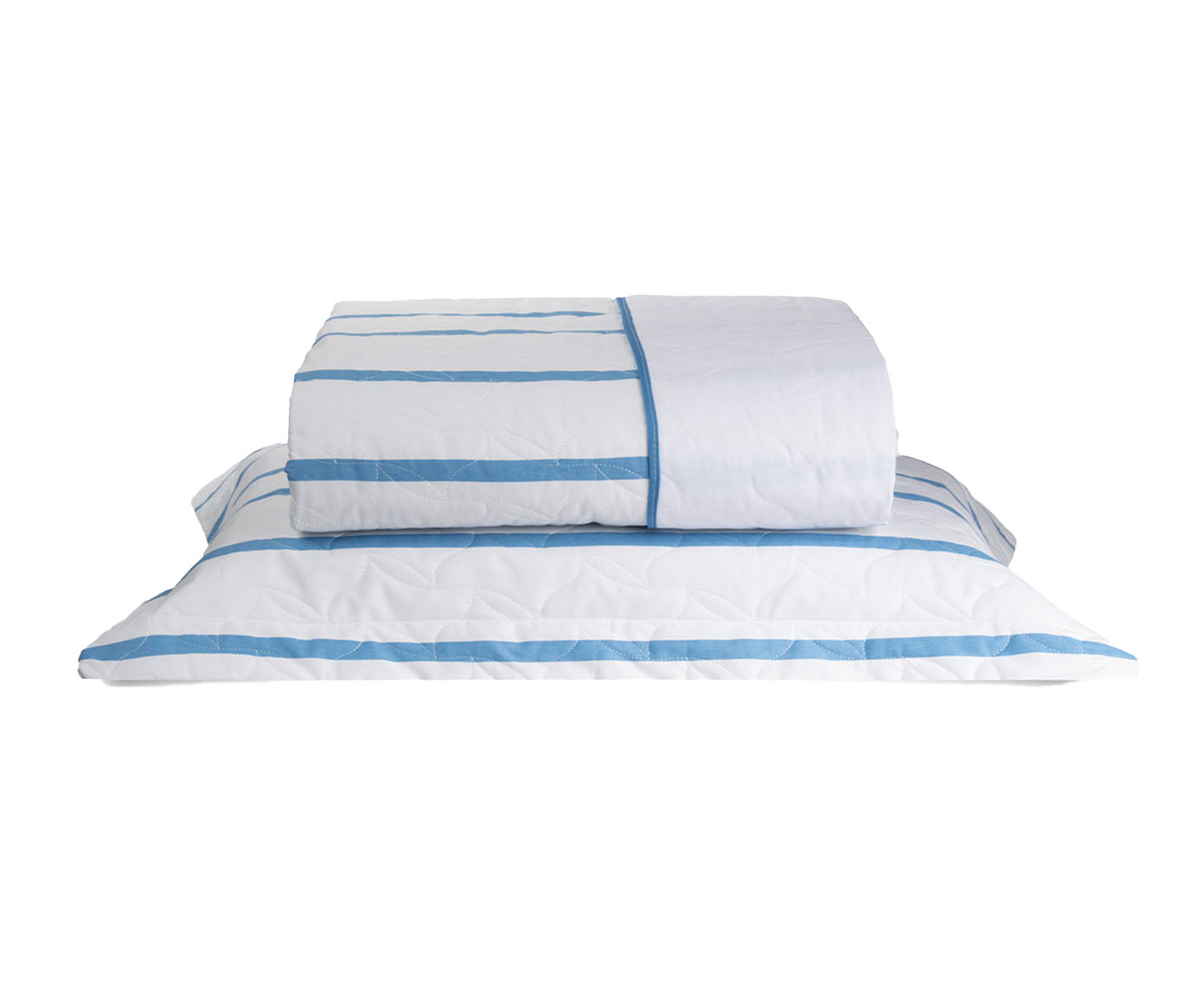 Cobre-leito Dupla Face Tous Les Jours Estampado Listra Pijama Azul - image 0