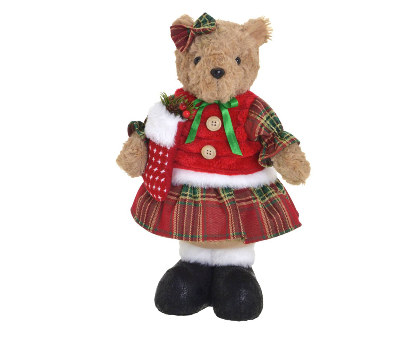 Ursa Natalina Decorativa Marrom - image 0