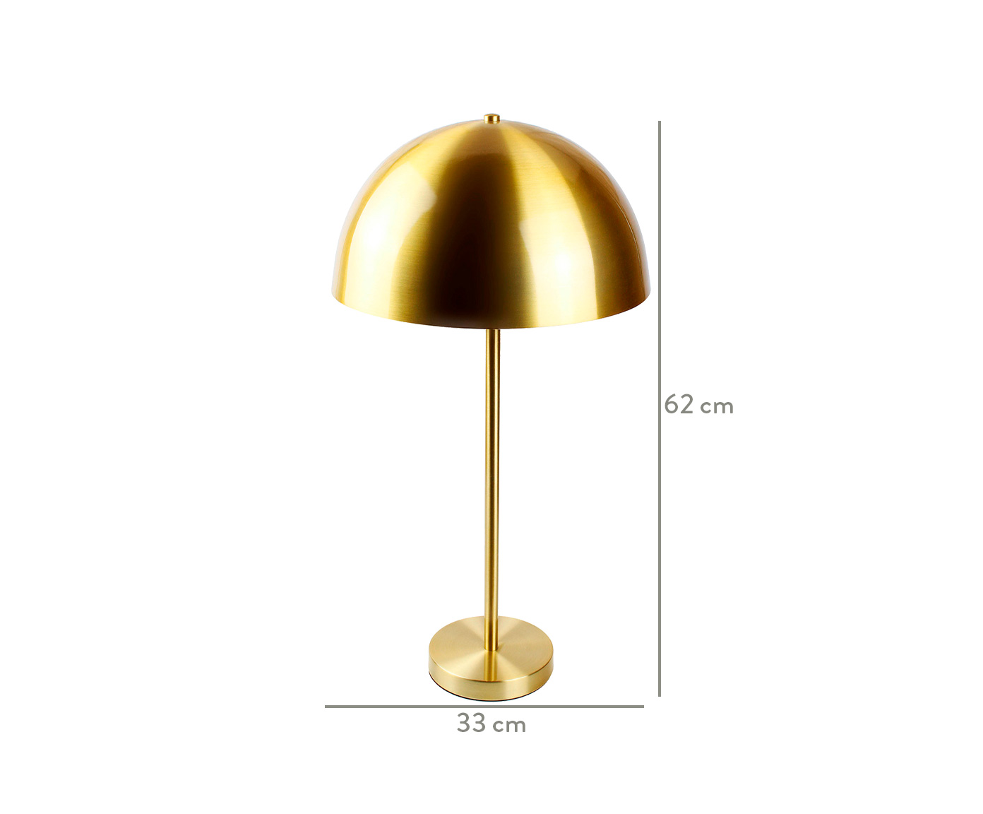 Abajur Cogumelo Dourado - Bivolt image number 3