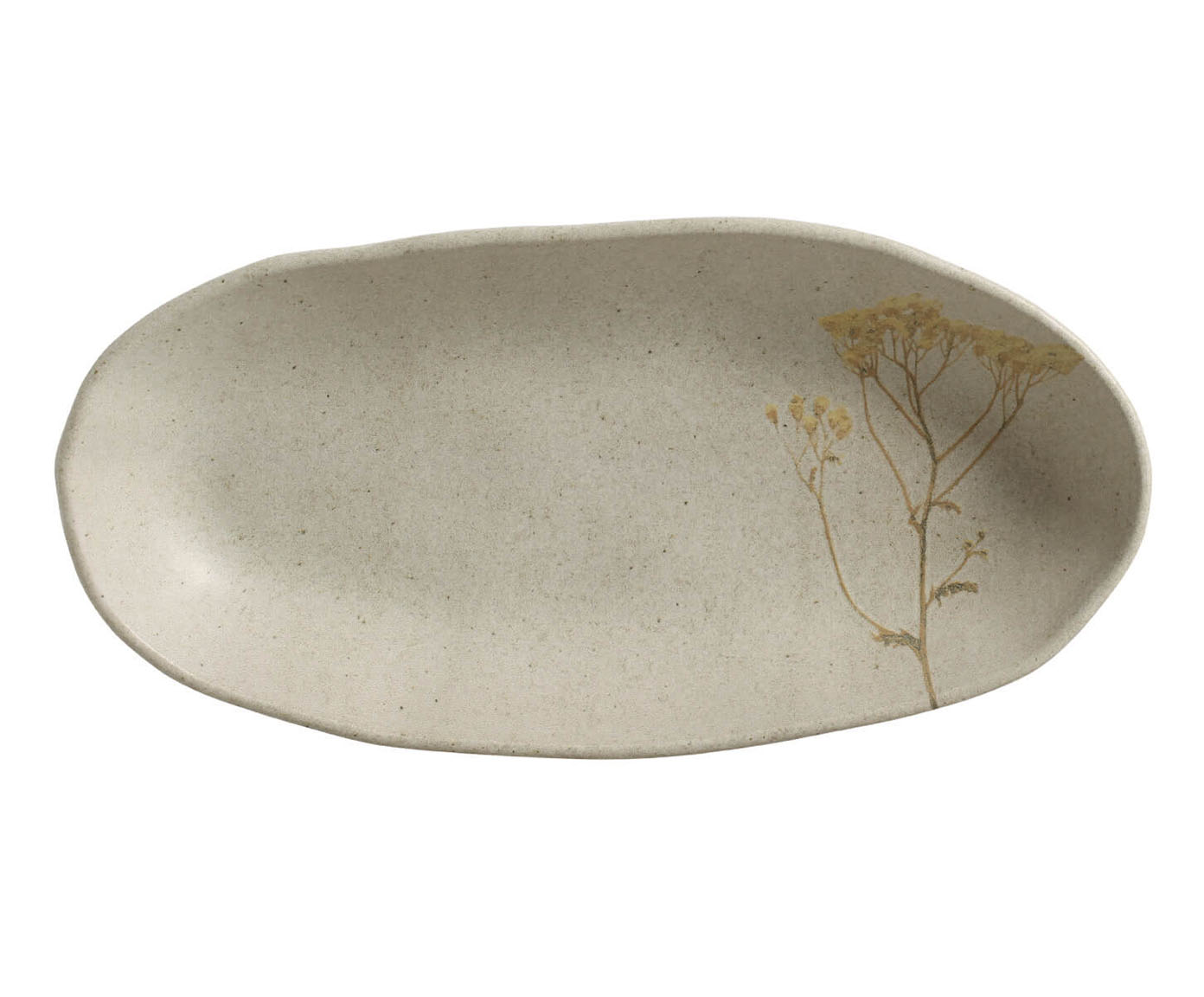 Jogo de Travessas Oval Funda Org&acirc;nico Campestre Floral - image 1