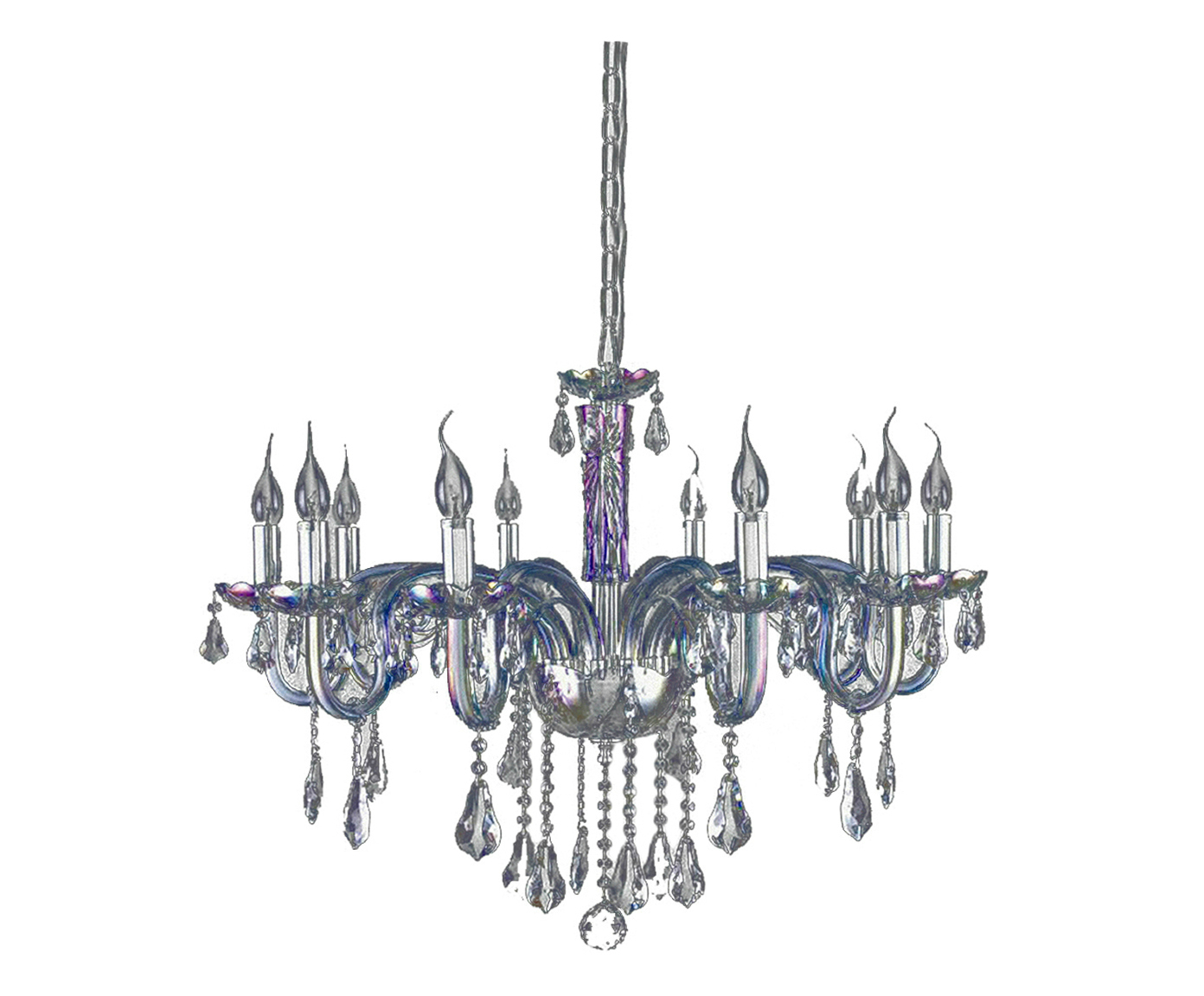 Lustre em Cristal Gallery Mellow Prateado Bivolt - image 0
