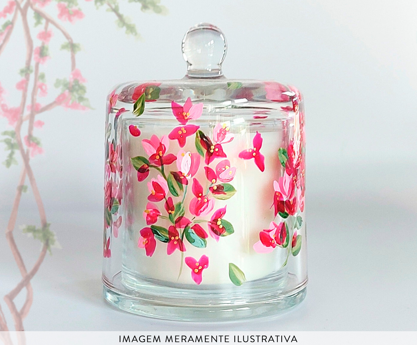 Vela Perfumada com Cloche Primavera - Especiarias - image 1