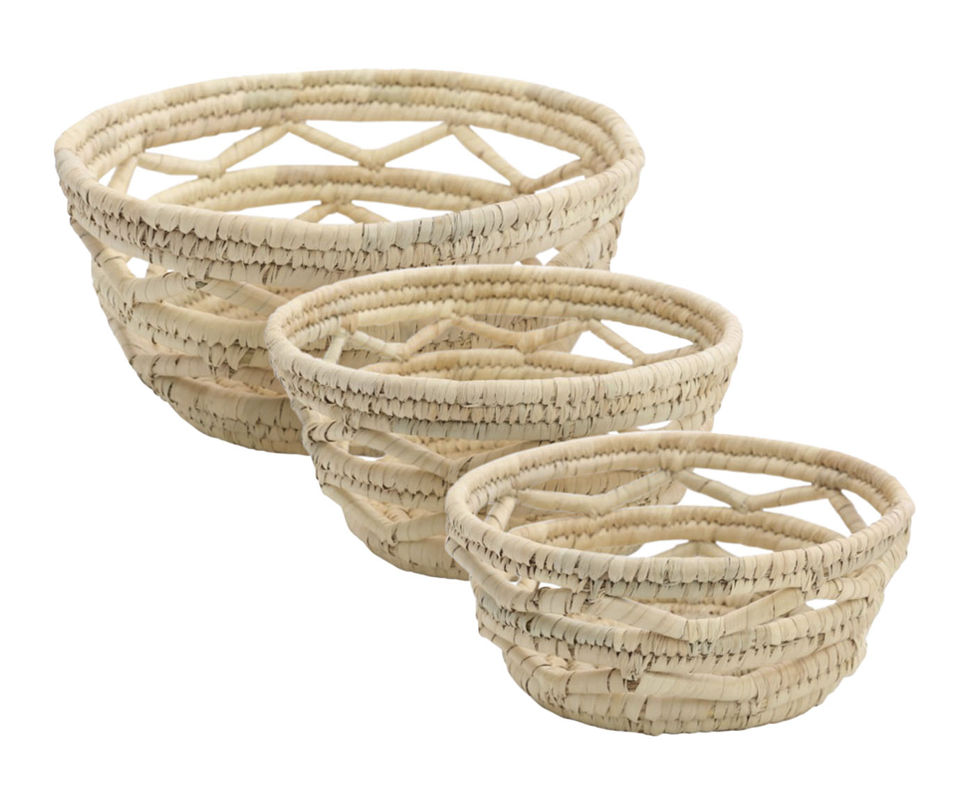 Jogo de Cestas Tramadas Kans Grass Natural - image 0