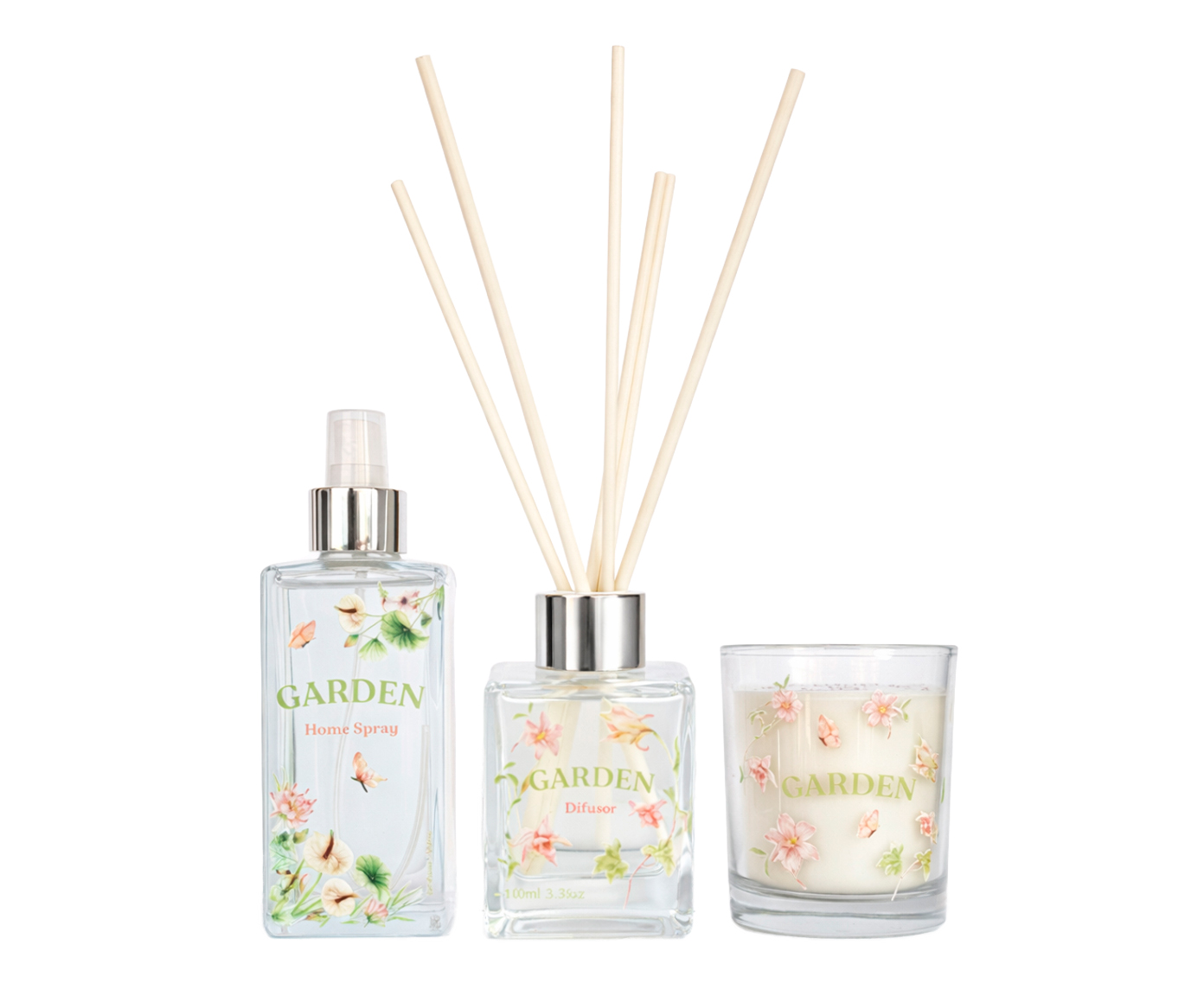 Jogo de Aromatizar e Difusor com Vela Floral C&iacute;trico Garden - image 0