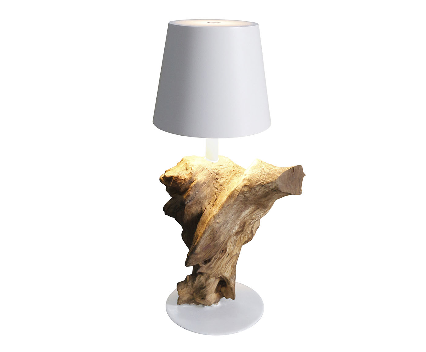 Lumin&aacute;ria de Mesa Port&aacute;til Sera Ra&iacute;z Branco Bivolt - image 0