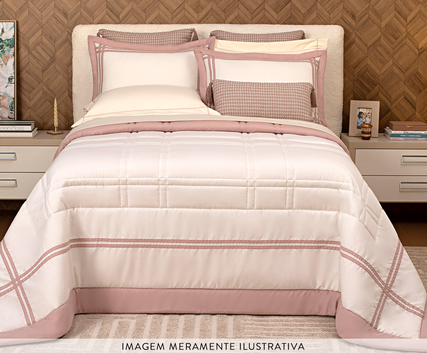 Jogo de Cobre-Leito Telares Rose - image 1