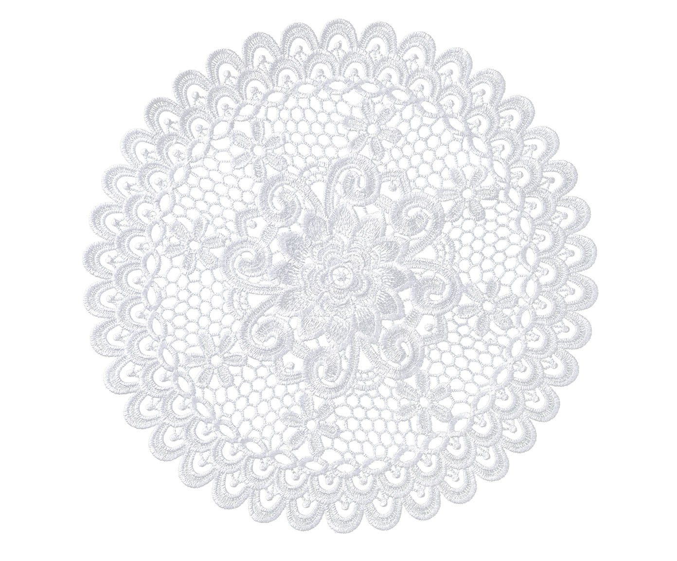 Toalha de Bandeja Floral Branco - image 0