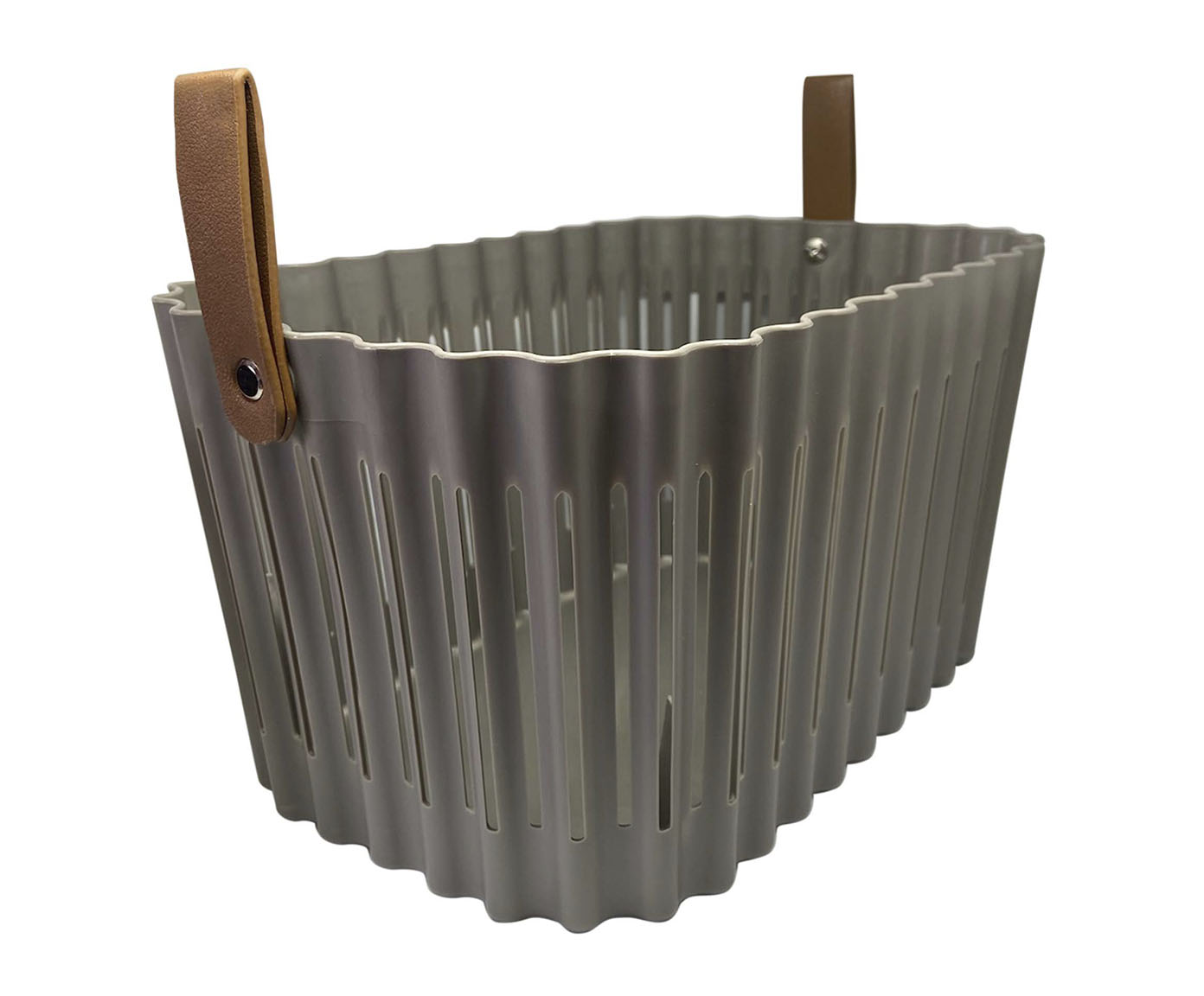 Cesta Leather Hagers Cinza - image 0