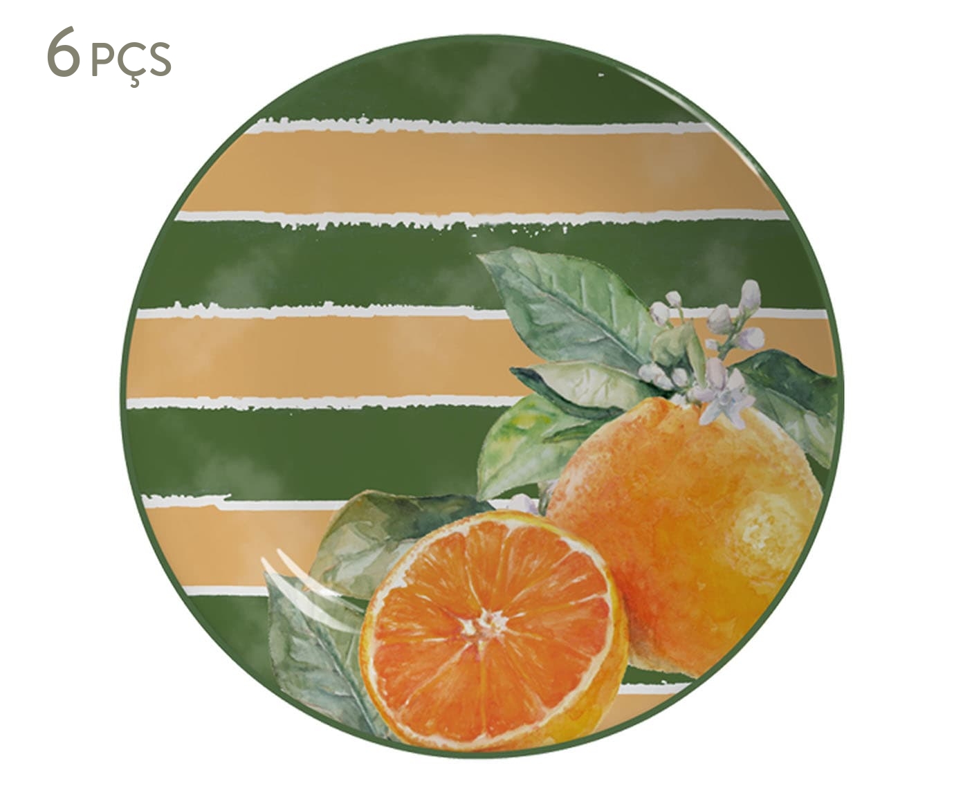Jogo de Pratos para Sobremesa Laranja - image 0