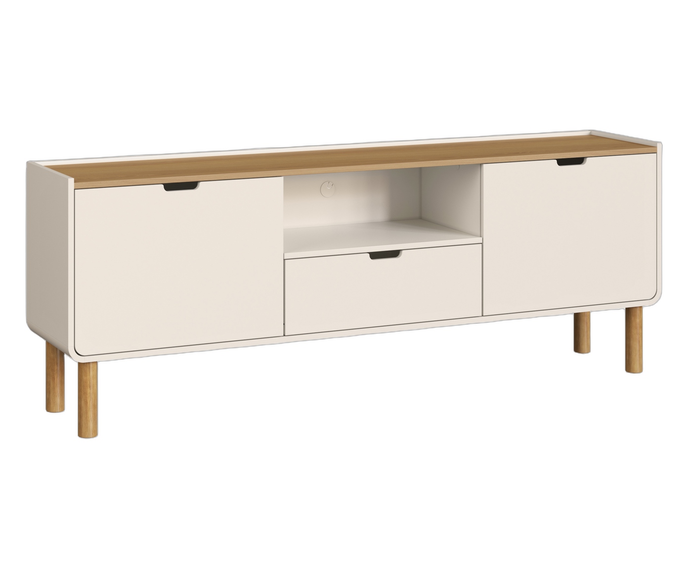 Rack Org&acirc;nico Madeira Aura Off White - image 1
