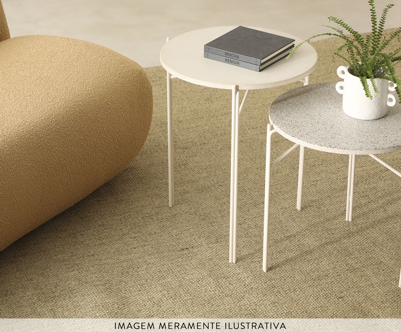 Mesa Lateral Fit Concreto Areia image number 2