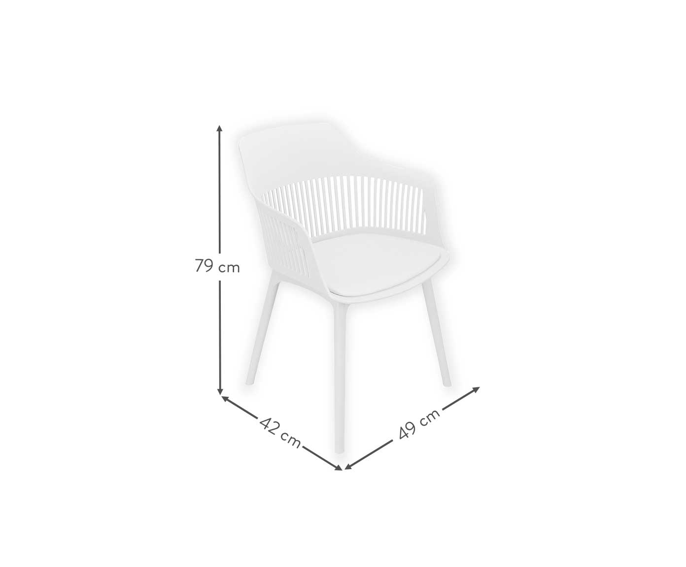 Cadeira Onan - Branco image number 3