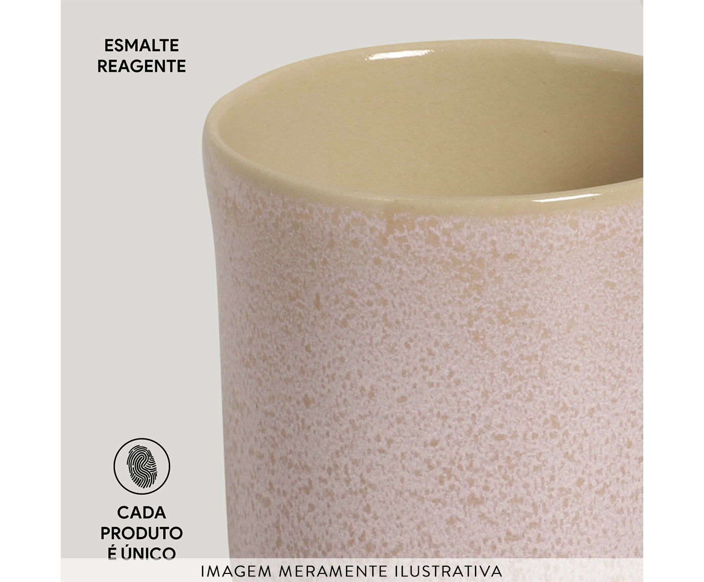 Jogo de Canecas Coup Stoneware Grande Litchi image number 4