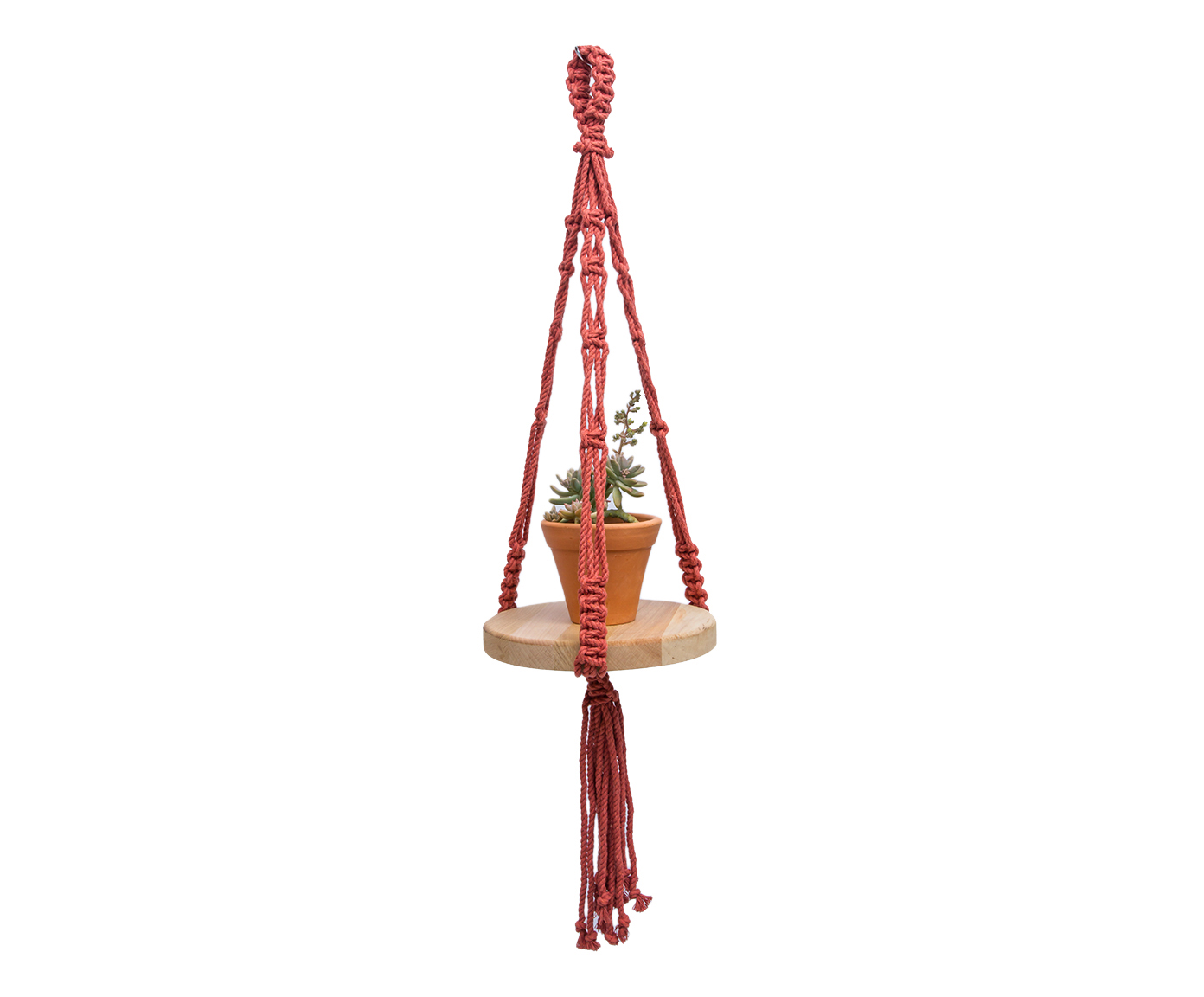 Hanger em Macram&ecirc; Shelf Plus Terracota - image 1