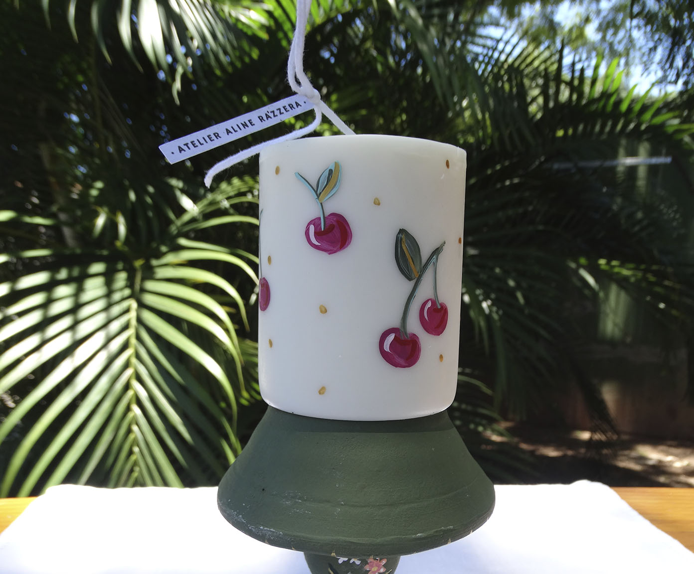 Vela Pilar Cherry Branco image number 2