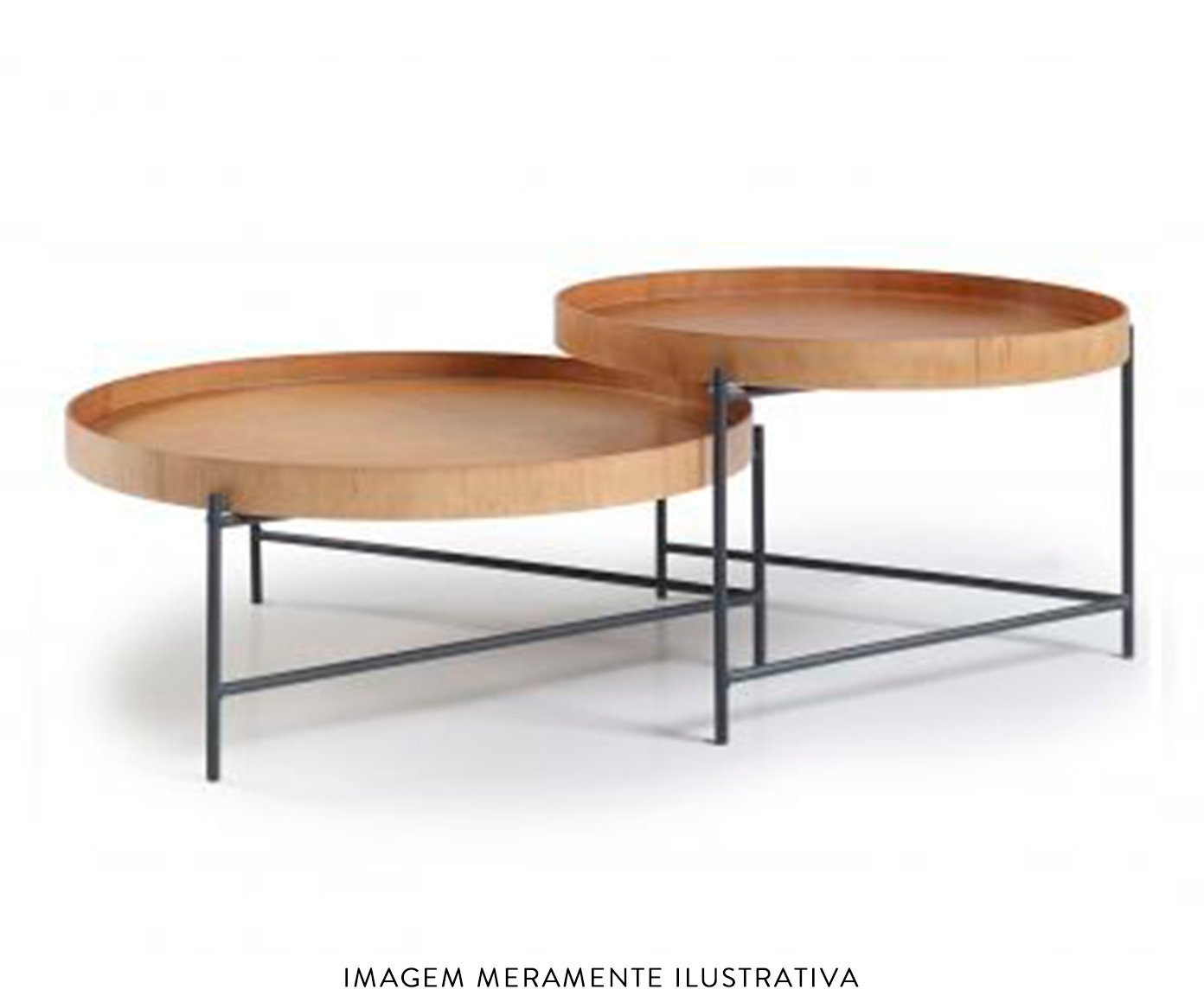 Mesa de Centro Debora Laminado com Base de Metal image number 7