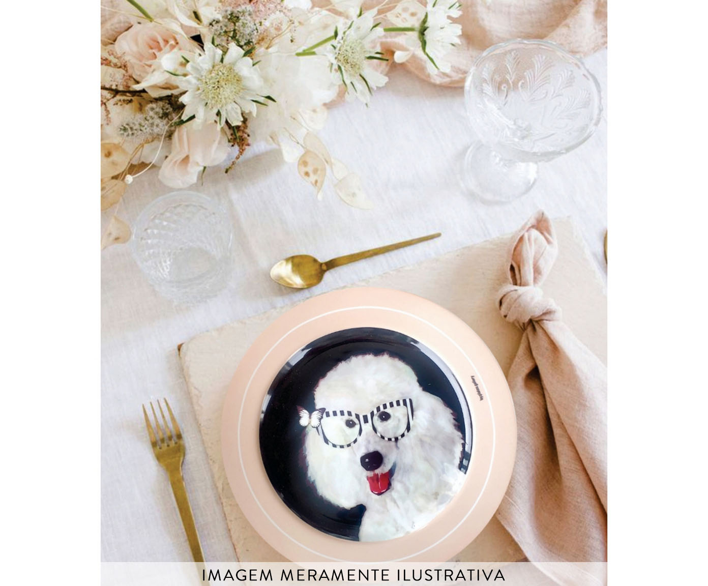 Prato em Porcelana Poodle Margareth image number 4