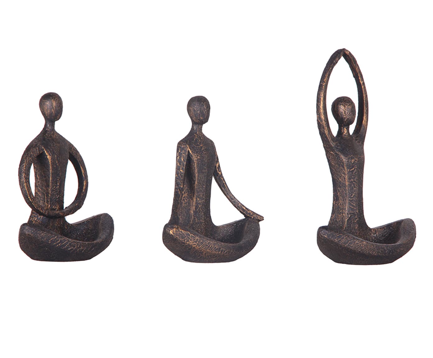 Jogo de Porta-Joias Yoga Dourado - image 1