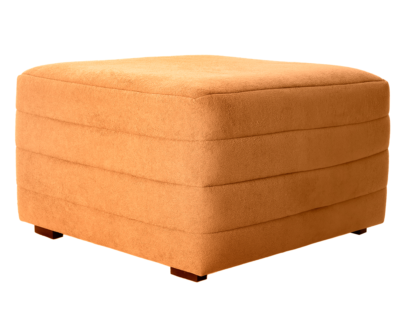 Puff Gom em Boucle aveludado - Terracota - image 0
