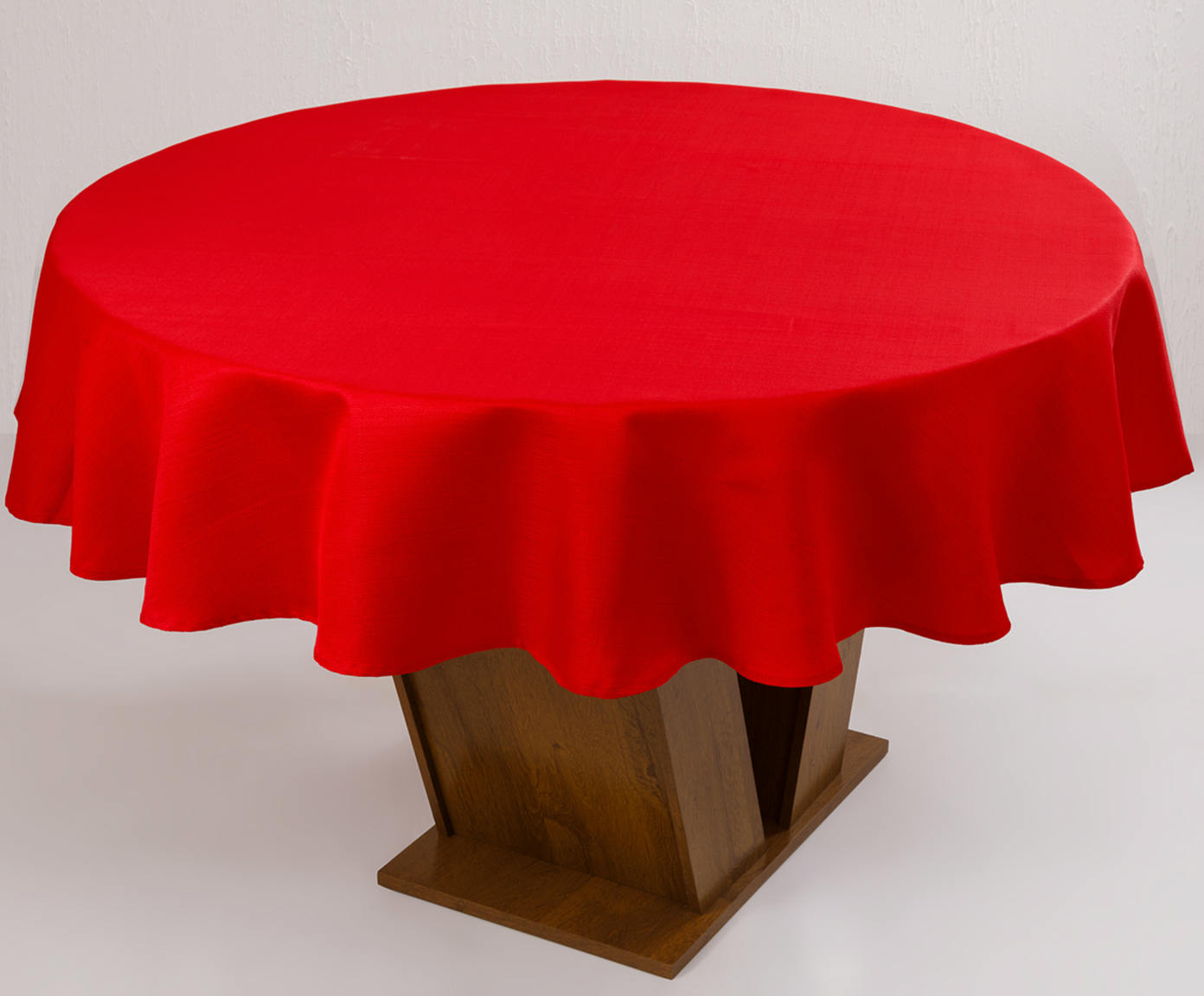 Toalha de Mesa Redonda Glafira Vermelho - image 1