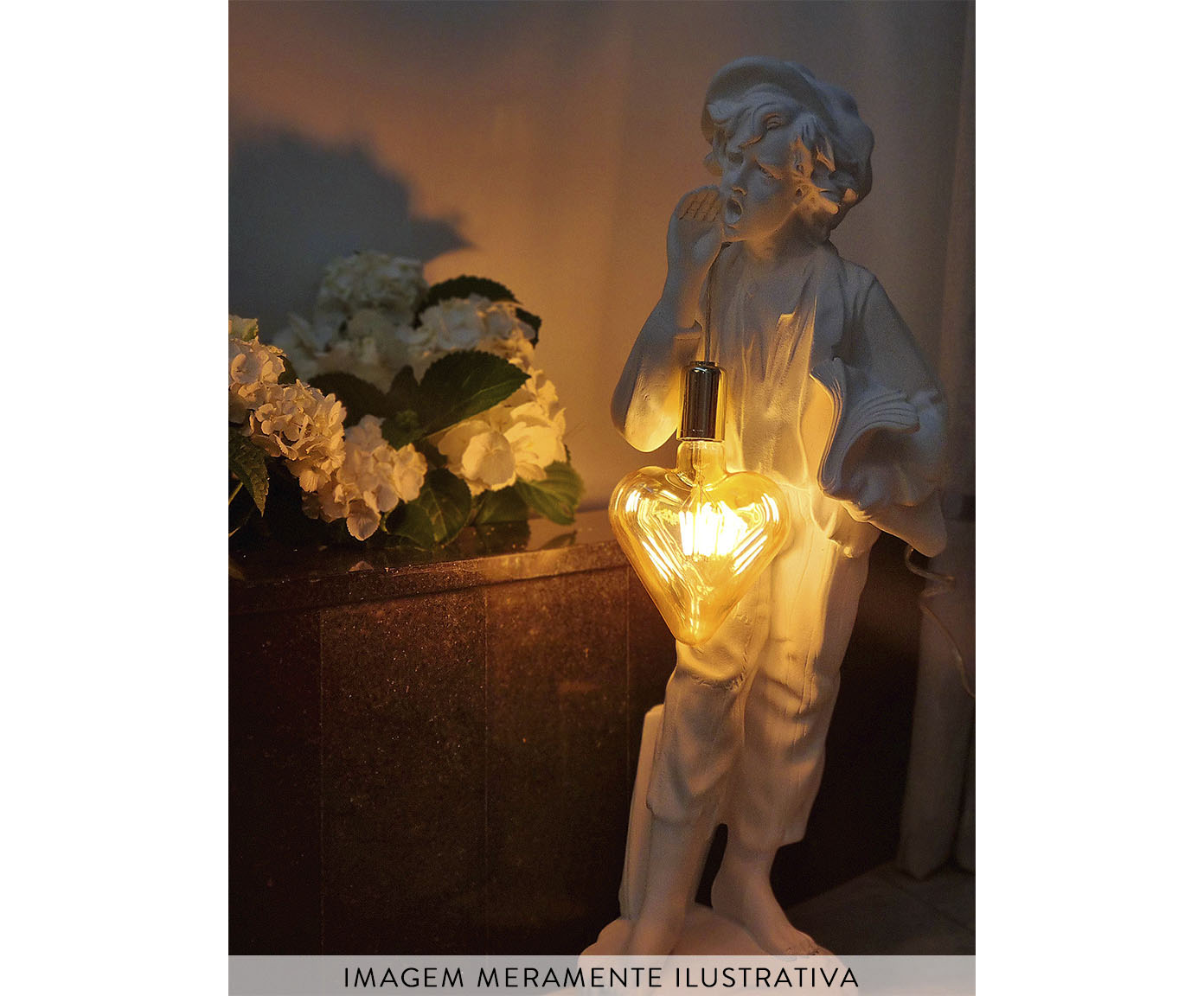 Lumin&aacute;ria Jornaleiro Que Leva Amor Branco image number 1
