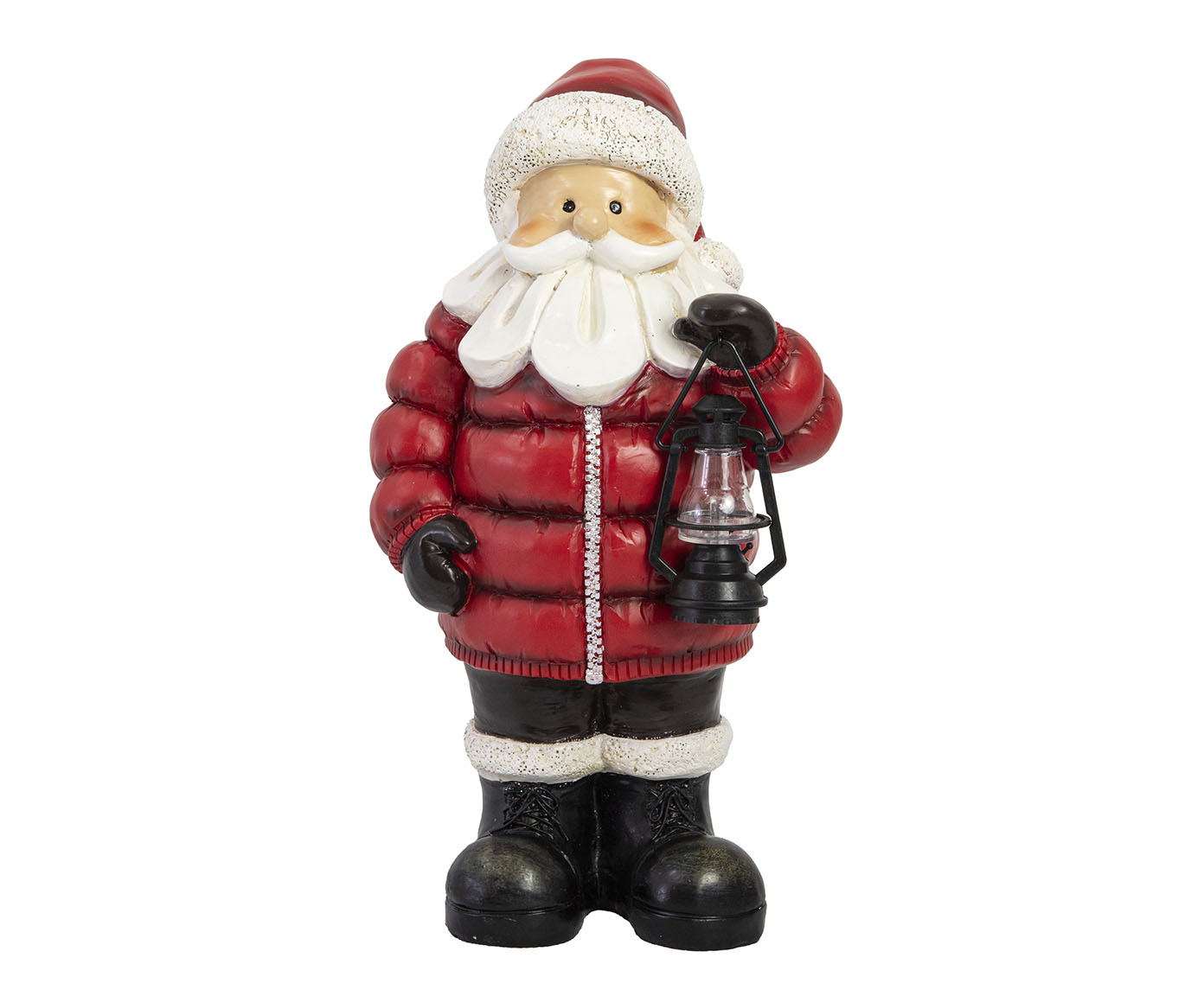 Figura Decorativa Noel com Lanterna em Resina - image 0