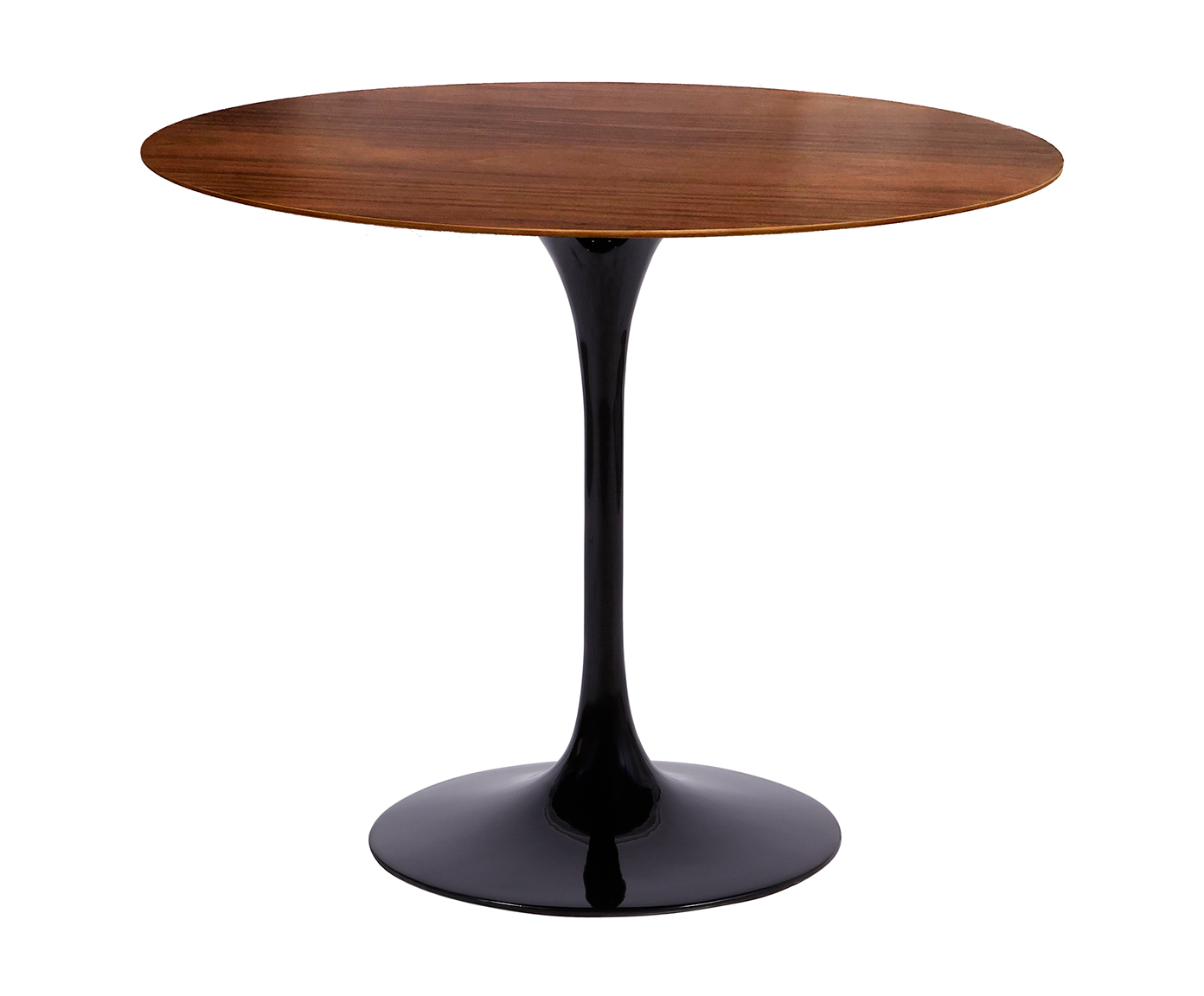 Mesa Saarinen Redonda Imbuia Base Preta - image 0