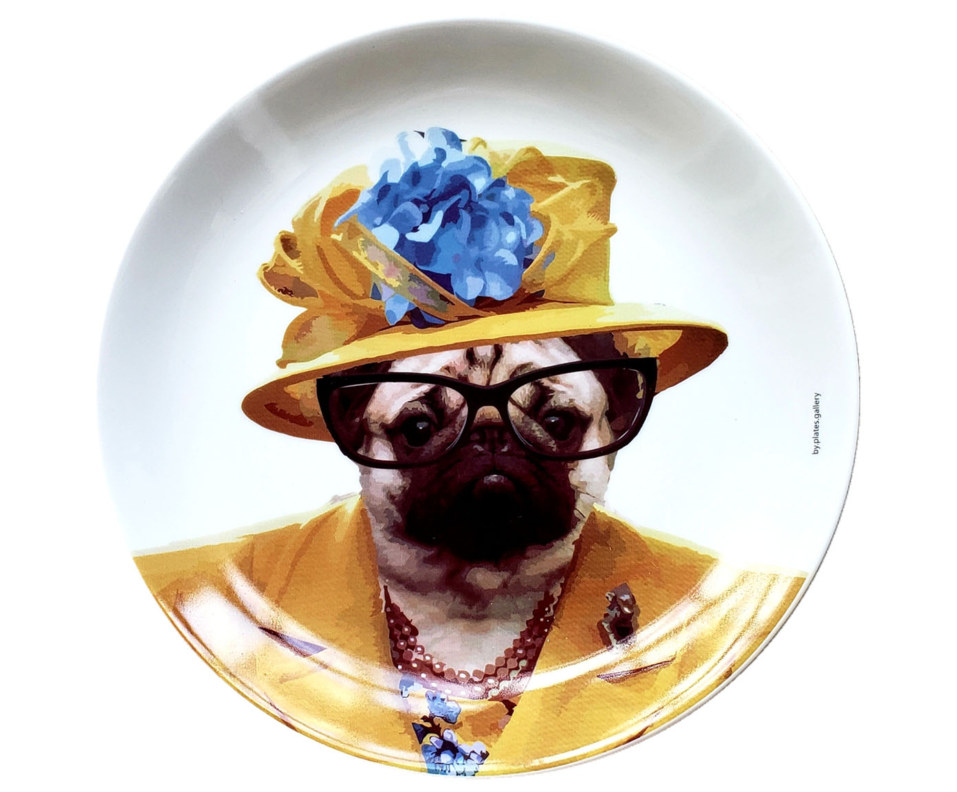 Prato em Porcelana Pug Bethinha - image 0
