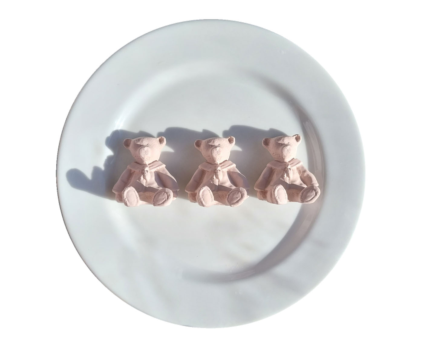 Prato em Porcelana Ursinhos Rosa - image 0