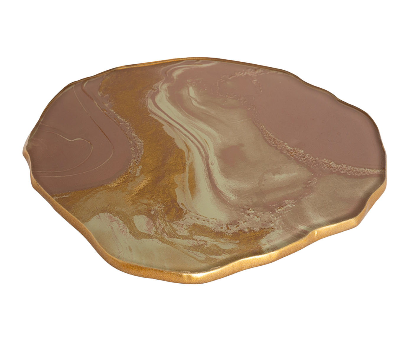 Centro de Mesa Redondo M&eacute;dio Stone Quartzo Rosa - image 0