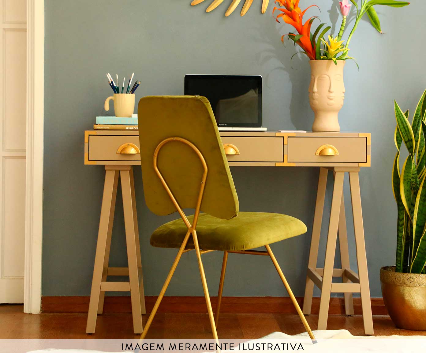 Escrivaninha Cavalete Olivedrab - Verde Musgo image number 10