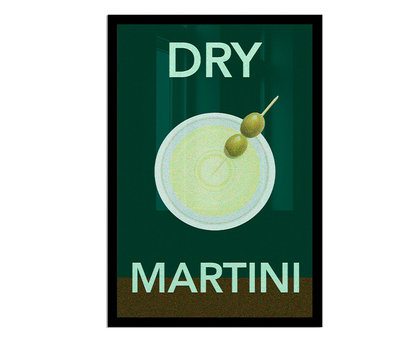Quadro Dry Martini com Moldura Preta - image 0