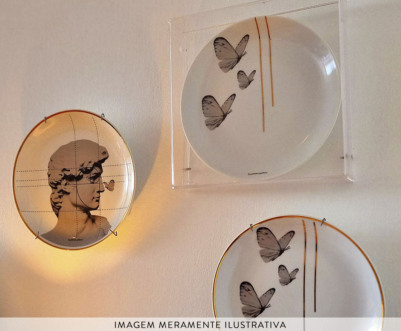 Prato de Porcelana Borboletas image number 2