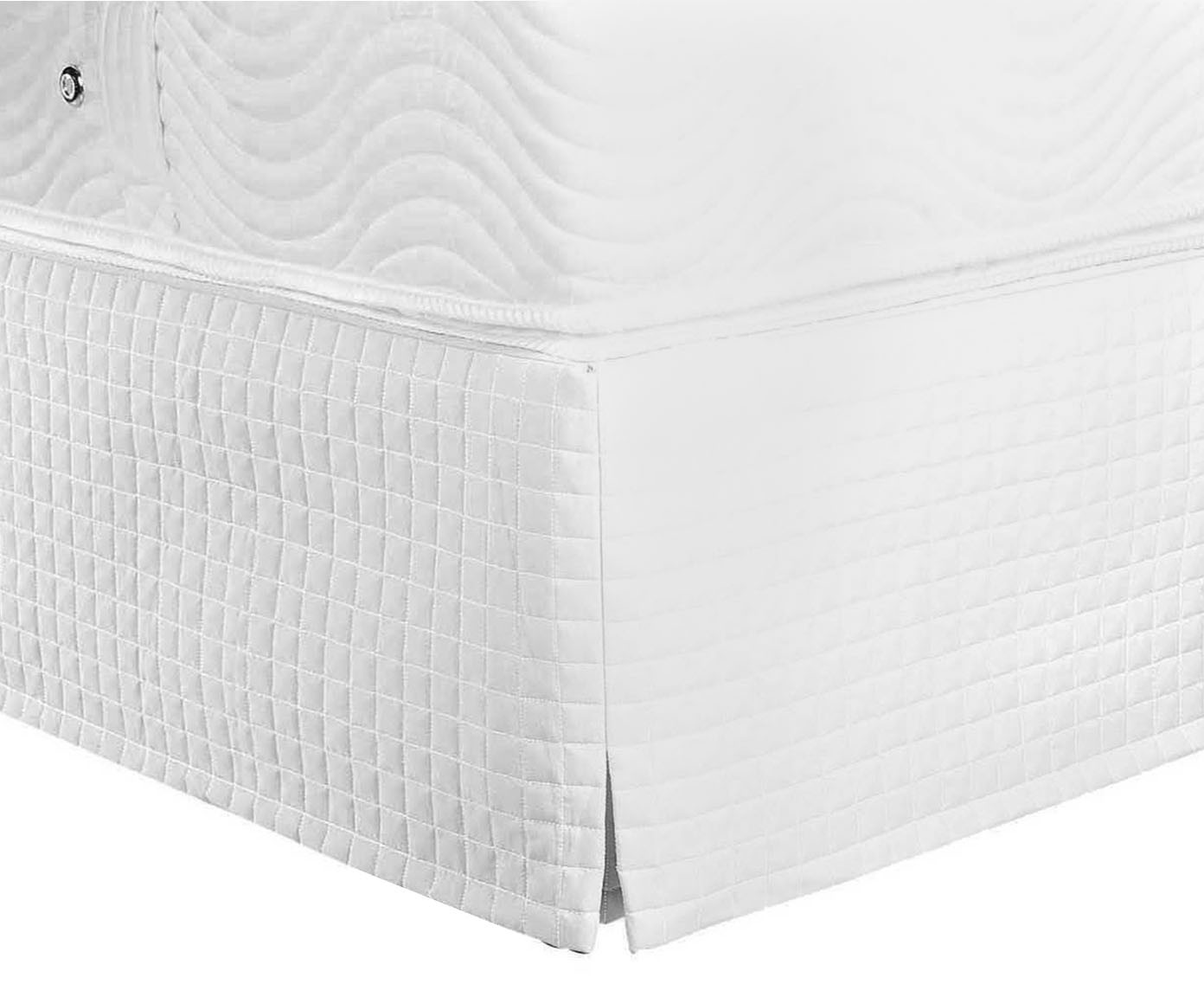Saia para Cama Box Max Pastilha Branca - image 1