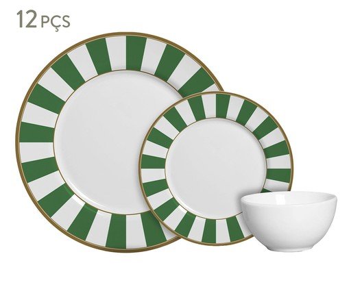 Jogo de Jantar Metrodoro Stripe Verde - image 0