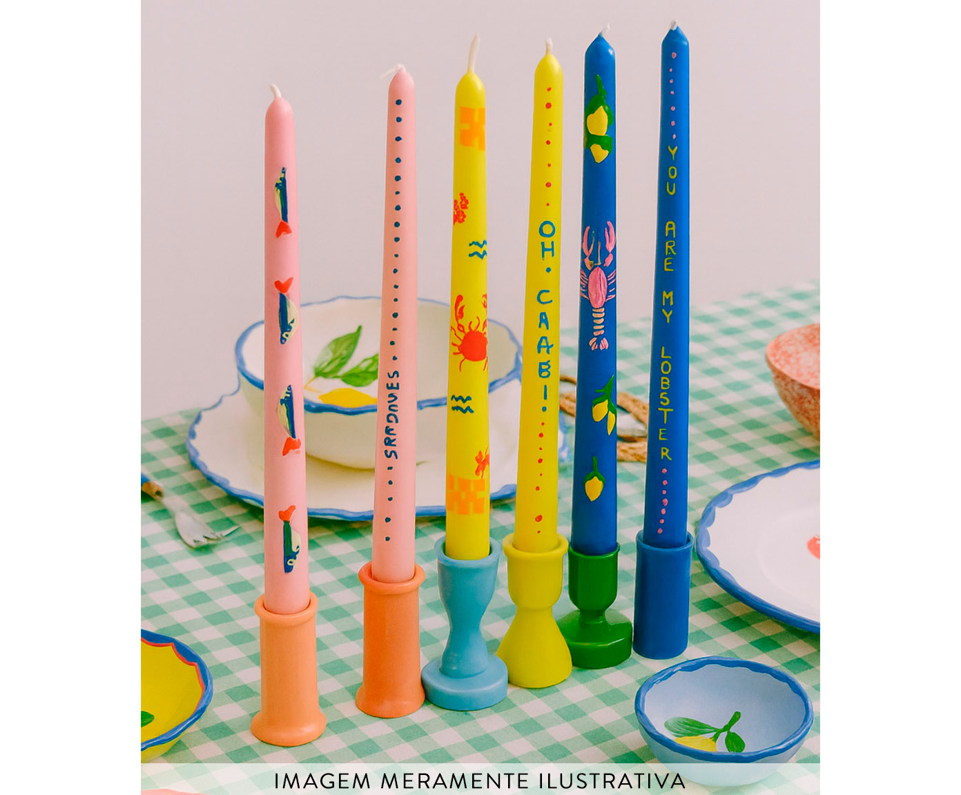 Velas para Casti&ccedil;al Summer Vibes - 6 pe&ccedil;as - image 1