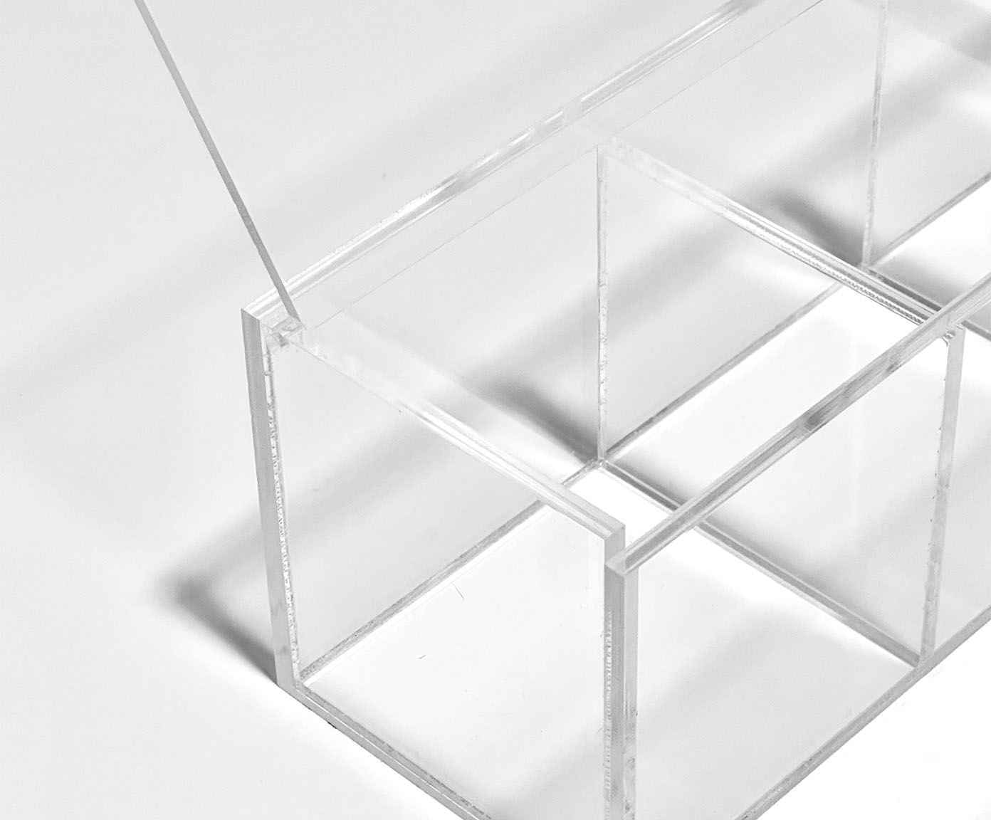 Organizador Multiuso com 03 Compartimentos Transparente - image 1
