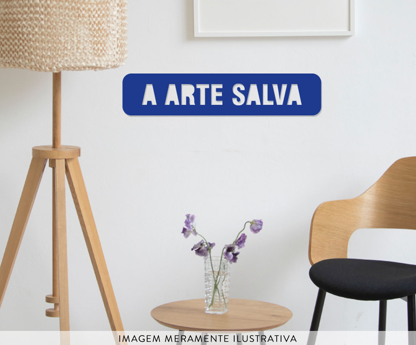 Placa para Parede "A Arte Salva" - image 1