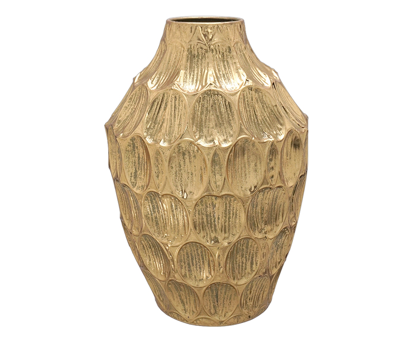 Vaso Decorativo Myrven Cinza e dourado - image 0