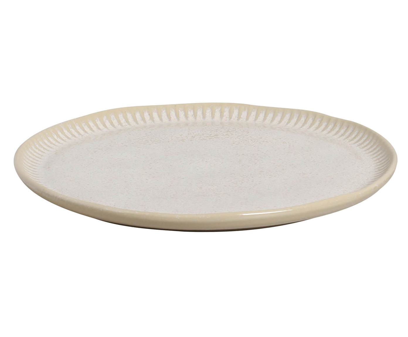 Jogo de Pratos Raso Linhas Latte Cru - image 1