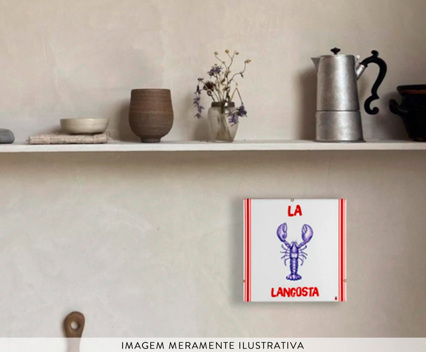 Quadro Azuleicha Avulso - Lagosta - image 1
