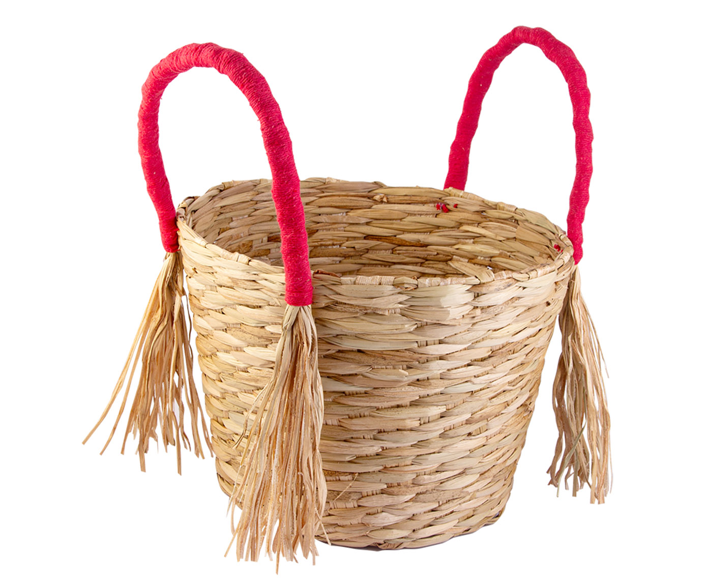 Cachepot Com Al&ccedil;a e Franja Nadi Magenta - image 0