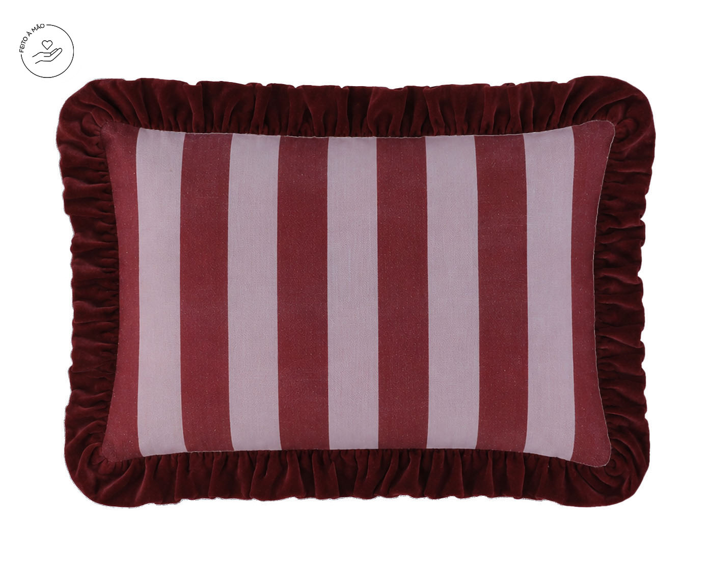 Capa de Almofada Nila Vermelha e Rosa - image 0