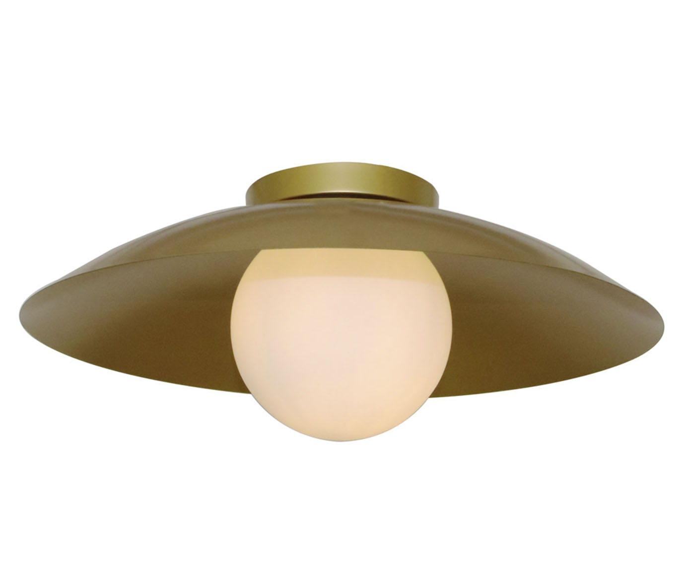 Plafon Sobrepor 28W Cuia Dourado image number 1