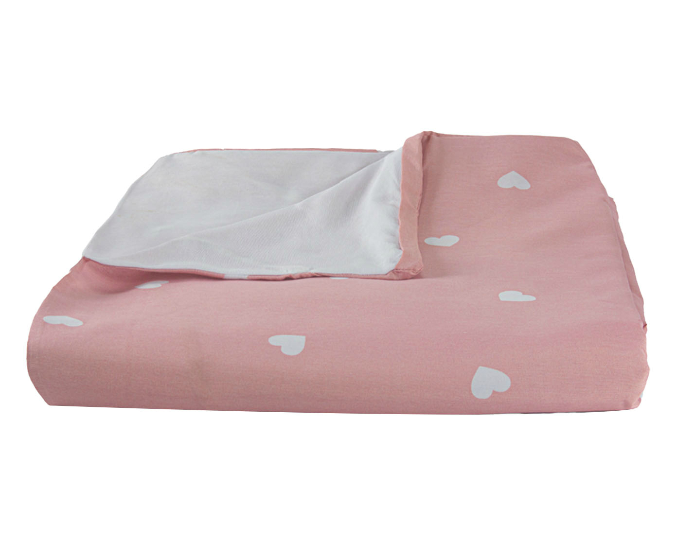 Capa de Edredom Duvet Essencialle Cora&ccedil;&otilde;es Branco - image 1