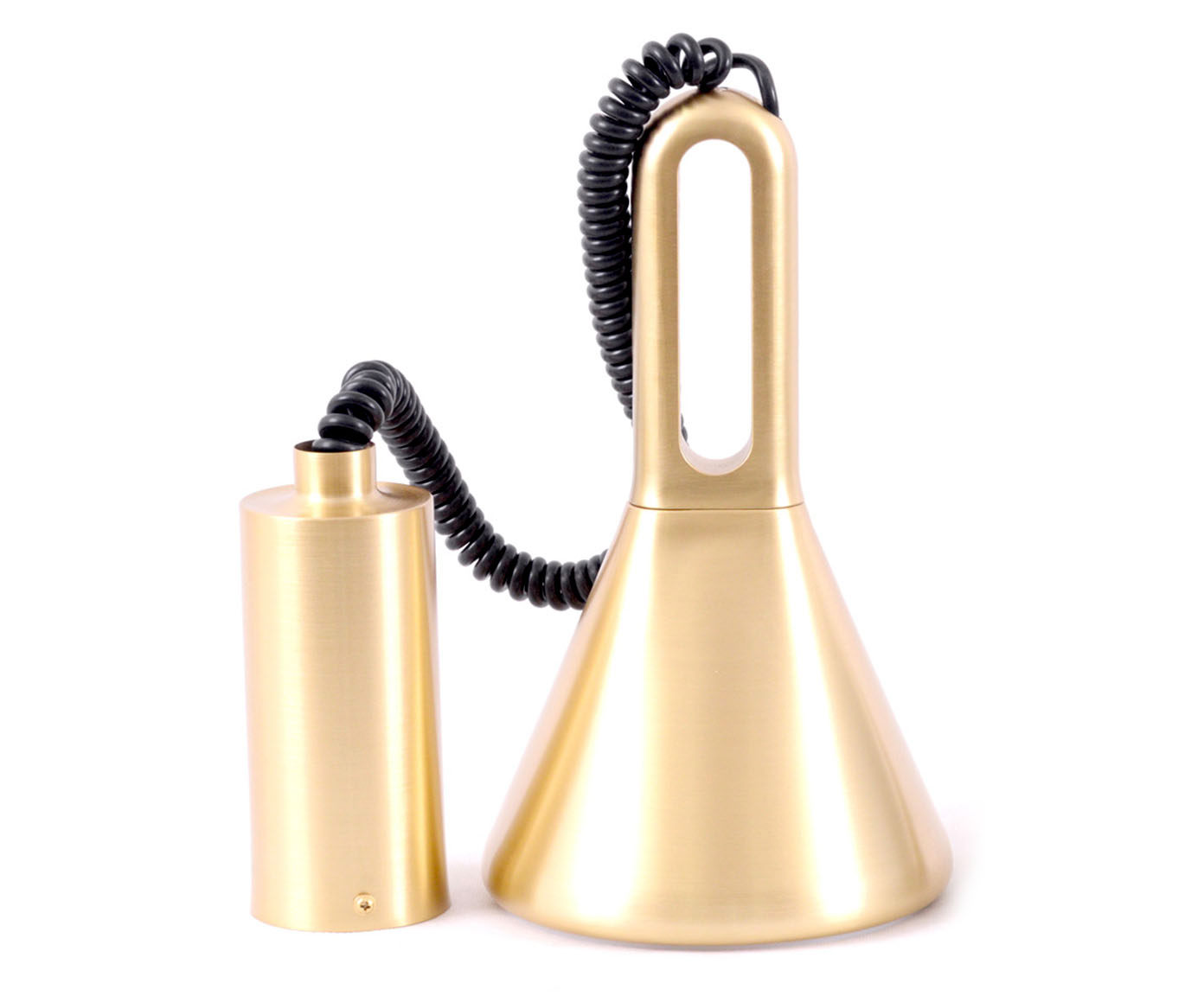 Pendente Retr&aacute;til Dinamarca Dourado Bivolt - image 1