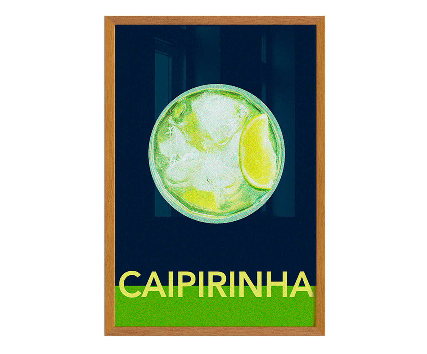 Quadro Caipirinha com Moldura em Madeira - image 0