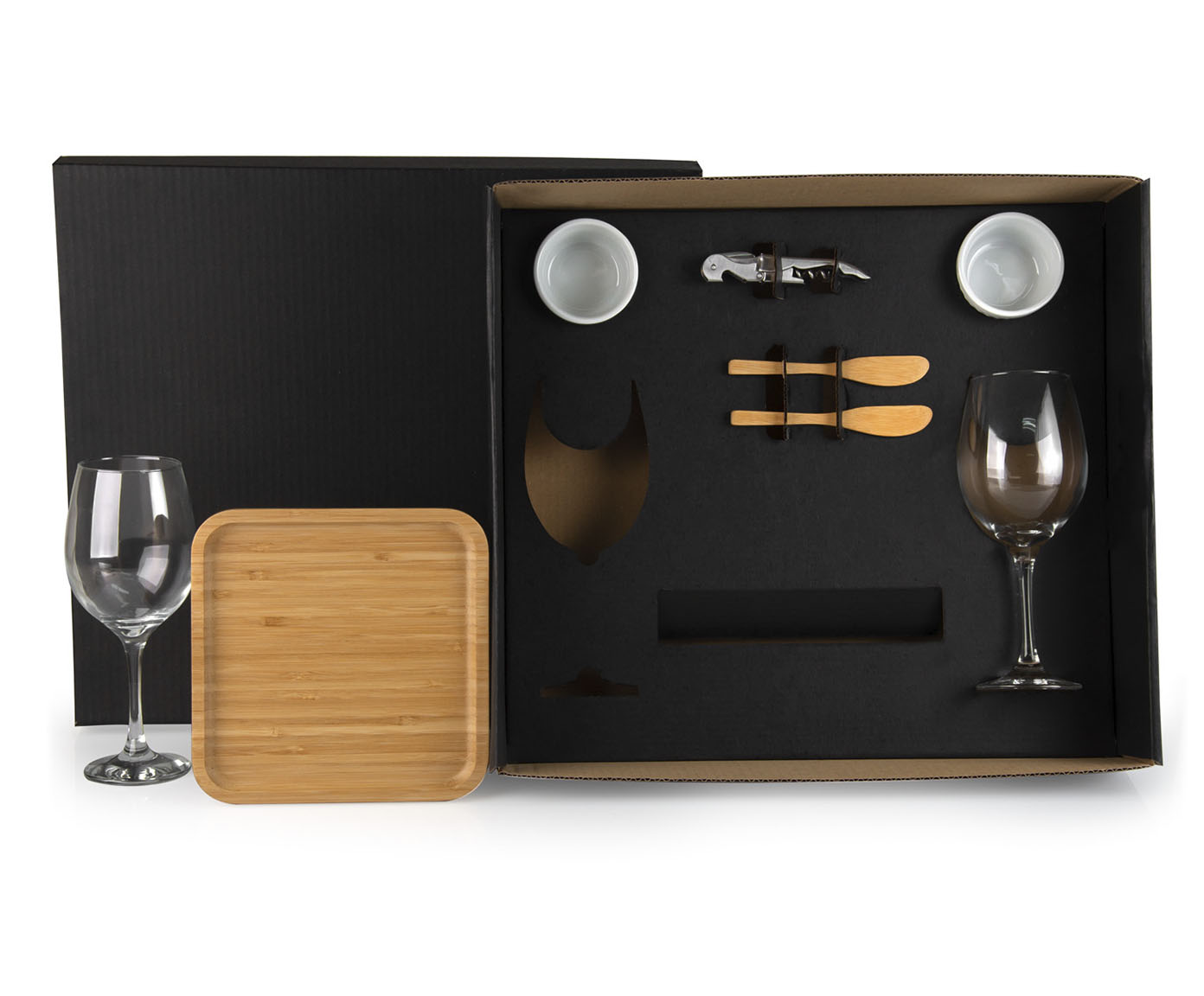 Jogo para Petisco em Bambu Vinho - image 0