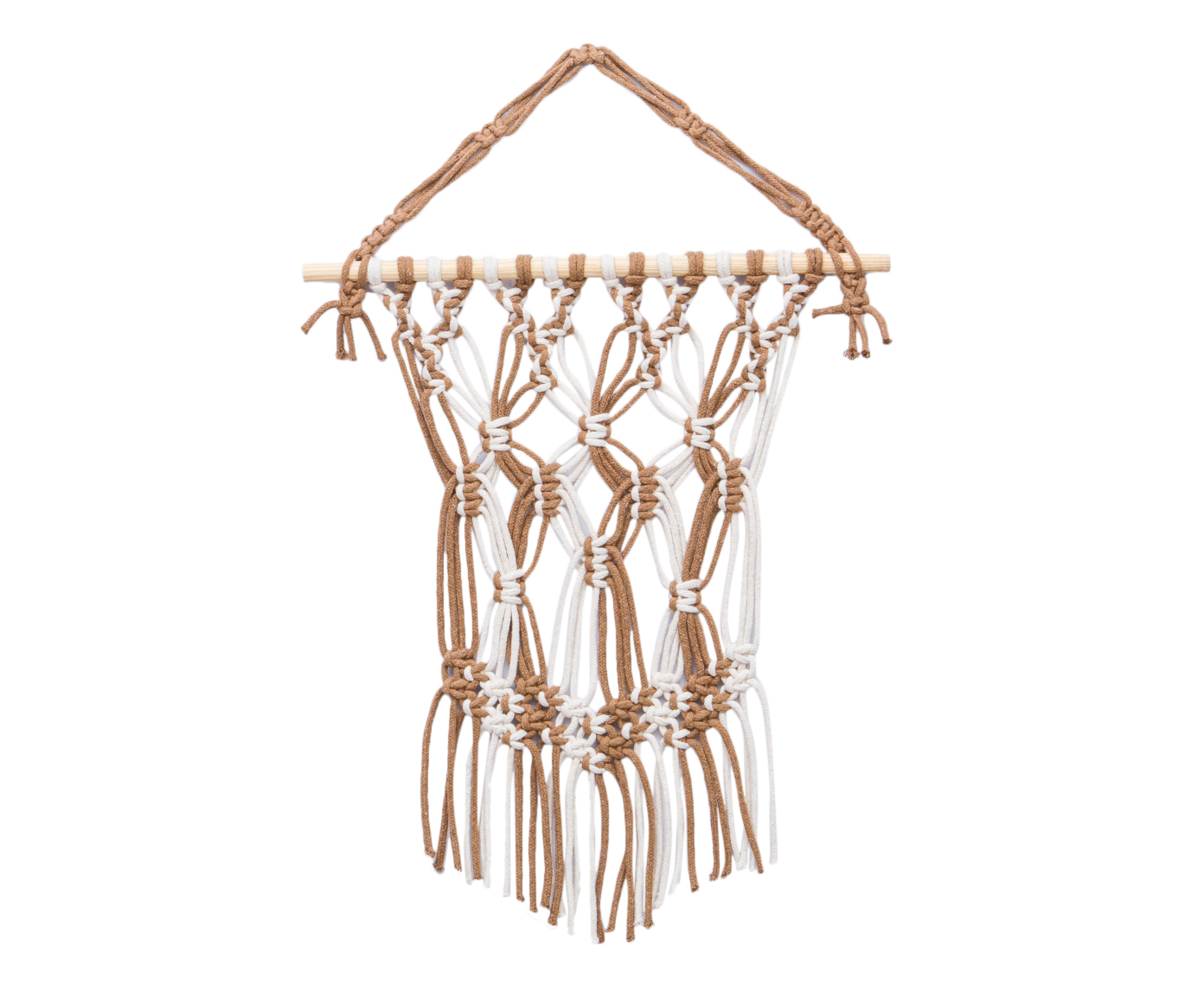 Hanger em Macram&ecirc; West Coffee And Milk - image 0